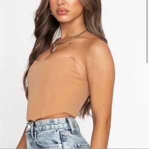 White fox patience corset tan XS